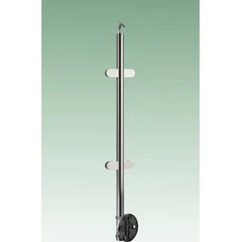 Zábradlí JAP Nerezový sloupek boční kotvení průběžný sklo AISI Typ nerezu: AISI 304