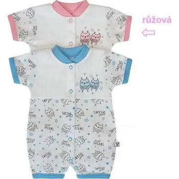 bavlněný letní overálek sovičky pro holčičky velikost 62