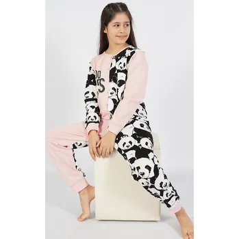 Dámské noční prádlo Vienetta Secret Dívčí overal na spaní Pandy