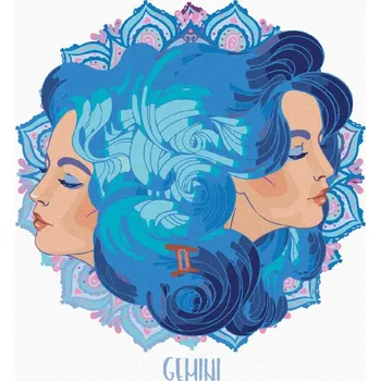 Hračka Diamondi Diamantové malování - ŽENA BLÍŽENCI Rozměr: 40x50 cm, Rámování: bez rámu a bez vypnutí plátna