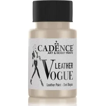 Speciální výtvarná barva Metalická barva Leather Vogue, 50 ml - platinová