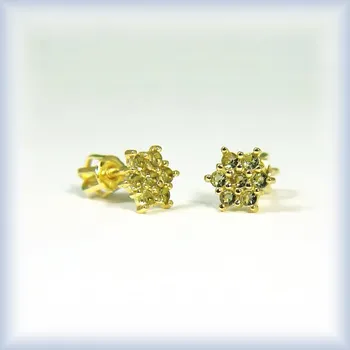 Náušnice bílé zlato 1/2 páru