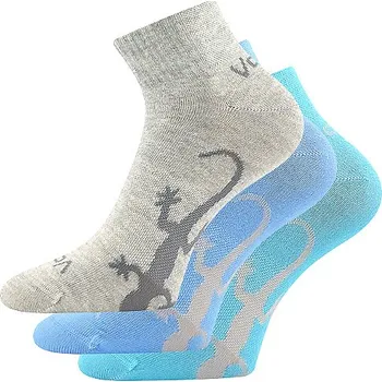 Dámské ponožky Dámské ponožky VoXX - Trinity, šedá, modrá, tyrkysová Barva: Mix barev, Velikost: 35-38