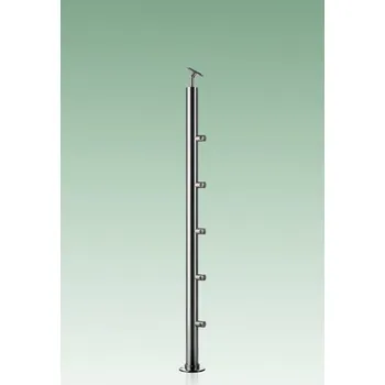 Zábradlí JAP Nerezový sloupek horní kotvení malá patka AISI Typ nerezu: AISI 304