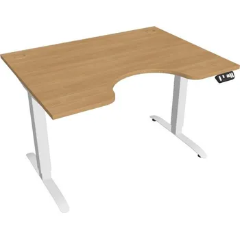 Kancelářský vozík HOBIS ergo elektr.stavitelný stůl 120 cm, paměť. ovlad. - MSE 2M 1200, dub + doprava zdarma