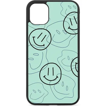 Náhradní kryt pro mobilní telefon Kryt na mobil iPhone trippy lime smileys iPhone: 15 Plus