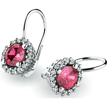 Náušnice Dámské náušnice bílé zlato 585/1000 přírodní diamant 1.00 ct G/SI 10925-B-DIA-TUR