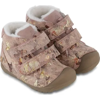 BUNDGAARD BAREFOOT dětská zimní obuv - Petit Mid Winter Strap - Rose Mili Velikost: 20