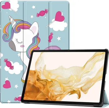 Pouzdro na tablet Print chytré zavírací pouzdro na Samsung Galaxy Tab S9+/Tab S10+ - jednorožec