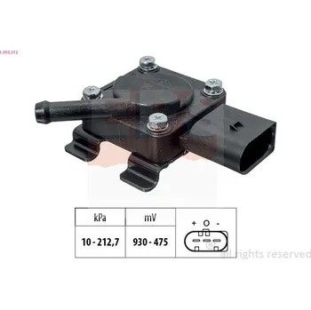 Auto-moto Senzor, tlak výfukového plynu EPS 1.993.312