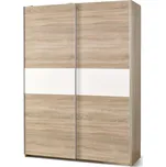 Šatní skříň Lima1 dub sonoma/bílá