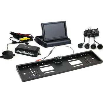 Parkovací asistent Parkovací asistent TFT02 4,3" s kamerou HD-402-LED 4 senzory černá "GOLD", , ,