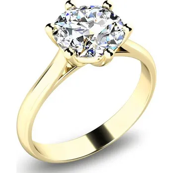 Prsten Zásnubní prsten žluté zlato 585/1000 zirkon ZP-10938-ZL-ZIR velikost 60