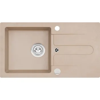 Granitový dřez ALVEUS dřez CORTINA 110 (granit) Barva (granital): Béžová, Sifon: Sifon pop up