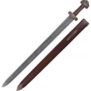 Replika zbraně Deepeka Vikingský meč ostrov Eigg, Damašková ocel