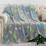 Svítící deka 150 x 200 cm Dino
