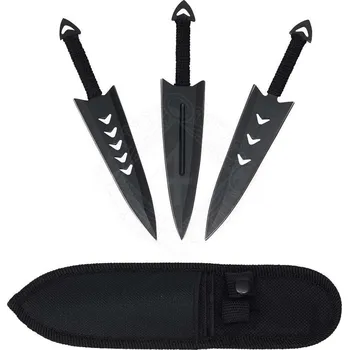 Replika zbraně Haller Vrhací nože Black Claw, sada 3ks