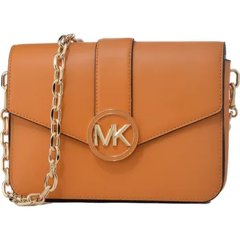 Sportovní taška Dámská kožená kabelka Michael Kors 35S2GNML2L-HONEY-COMB Oranžová (23 x 5 x 17 cm)