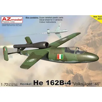 Plastikový model 1/72 Heinkel He 162B-4 (3x camo)