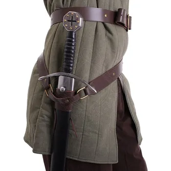 Výprodej Kožený opasek na meč – dvojité obtočení