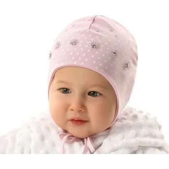 Kojenecká čepice jarní kojenecká čepička pro holčičku Marika MWJ-3260 velikost 40