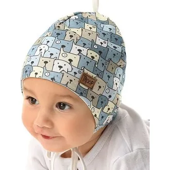 Kojenecká čepice obrázková bavlněná čepička pro mimino Marika MWJ-3283 velikost 40