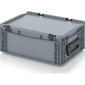 paleta Euro přepravky kufry 2GS 40 x 30 x 18,5 cm - Stříbrošedá - materiál: PP - ED 43/17 HG 2G