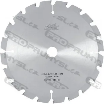 Pilový kotouč Pilový kotouč s SK pro řezání stavebních materiálů, 225388, 300x3,2x30 mm TZ-20 Z