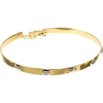 Náramek ŠPERKY-NM Zlatý náramek pevný kruh 1934 64x54mm