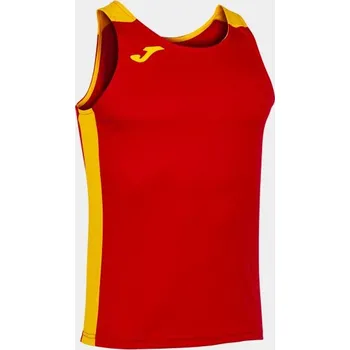 Dívčí tričko Pánské/Chlapecké sportovní tílko JOMA RECORD II TANK TOP RED YELLOW Velikost: S, Barva: RED-YELLOW