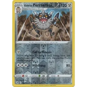 Sběratelská karetní hra Pokémon karta Galarian Perrserker 181/264 Reverse Holo - Fusion Strike