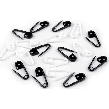 Spínací špendlík na pletení 8x24 mm, barva černá bílá