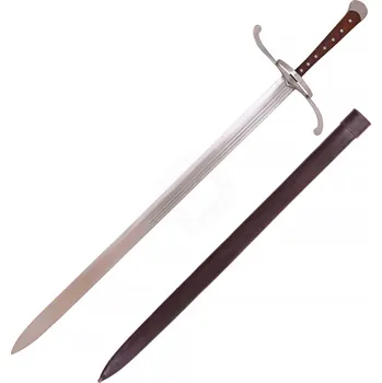 Replika zbraně ULFBERTH® Langmesser s koženou pochvou, kolem roku 1510