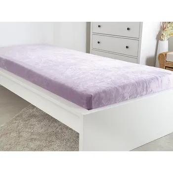 Prostěradlo B.E.S. - Petrovice, s.r.o. Mikroflanelové prostěradlo EXCLUSIVE - Fialové Rozměr: 180 x 200