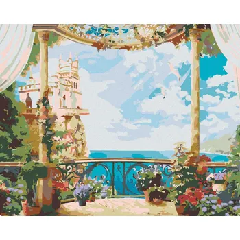 Diamondi Diamantové malování - KRÁSNÝ VÝHLED Rozměr: 40x50 cm, Rámování: bez rámu a bez vypnutí plátna