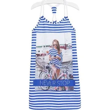 Dívčí šaty letní šaty námořnický styl velikost 140