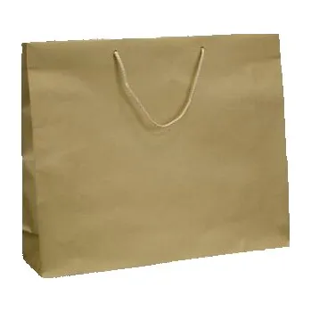 Papírová taška Gold 540x140x450 mm s pletenou šňůrkou