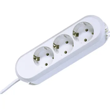 Elektrická zásuvka Bachmann 387271 Zásuvková lišta 3násobný bílá DE schuko zástrčka/zásuvky 1 ks