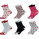 PESAIL Dívčí ponožky QW3053 6páry Velikost: 35-38