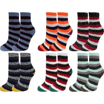 Dámské termo ponožky LOOKEN Dámské chlupaté termoponožky ZWD-202 6 párů Barva: Mix, Velikost: 38-42