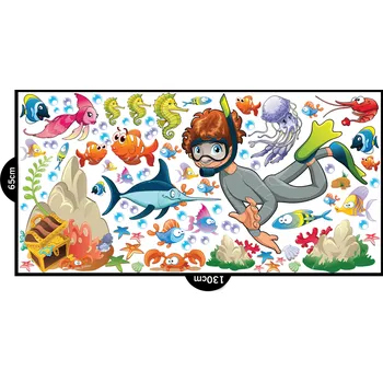 Samolepící dekorace Samolepky na zeď Vodní podmořský svět 130x65