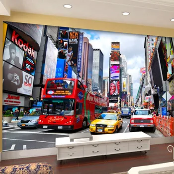 Fototapeta Solution Media 3D tapeta - Autobus NYC MU191 6 - Samolepící tapeta - 380-450g/m2