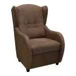 FALCO Křeslo ušák Relax aston hnědý