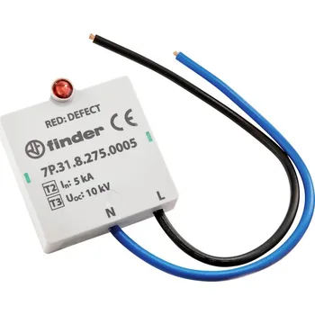 modulární přístroj a rozvaděč Finder 7P.31.8.275.0005 7P.31.8.275.0005 svodič pro přepěťovou ochranu Přepětová ochrana pro: rozvodná skříň 1 ks