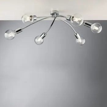 Light for home - Kovový lustr BL222-PL6-CR Bpm, 6 X 60 Watt Max, chrome, 6 X 60 W, E27, Chrom