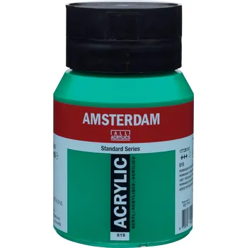 Vodová barva Akrylová barva Amsterdam Standard - 619 Permanent Green Deep Objem: 500 ml