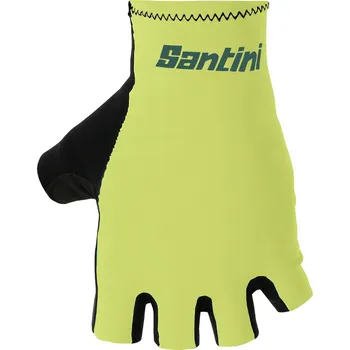 Cyklistické rukavice SANTINI Cyklistické rukavice krátkoprsté - ISTINTO - zelená