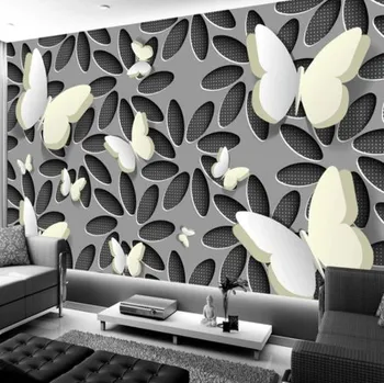 Fototapeta Solution Media 3D tapeta -Květ a motýl MU1332 4 - Slámová textura - Vliesová tapeta - 300g/m2