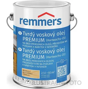 Olej na dřevo Remmers tvrdý voskový olej PREMIUM 7684 dub světlý 2,5 l