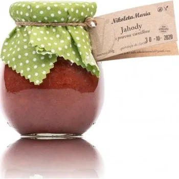 NikoletaMaria Marmeláda jahody s pravou vanilkou, 250 g